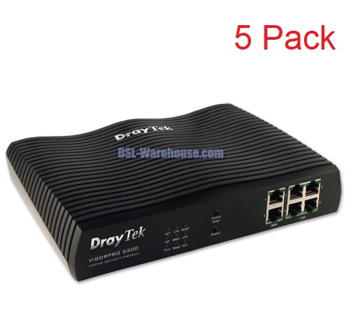 DrayTek VigorPro 5300 Dual WAN Unified Security Firewall (5 Pack)